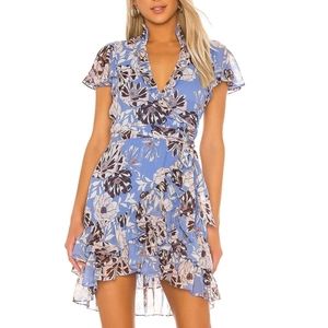 Alexis Blue Floral Mini Dress